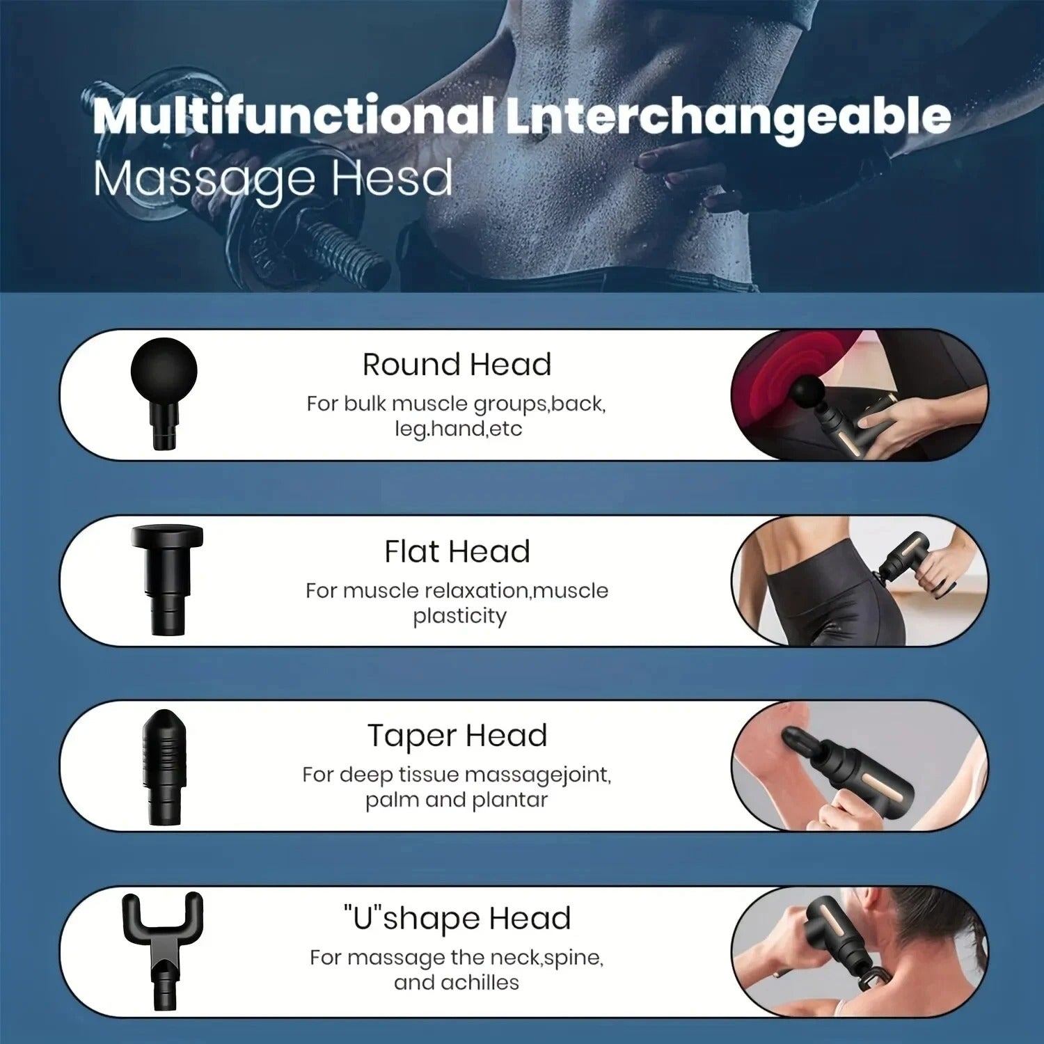 Pistolet de massage portable